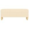 vidaXL Suoliukas, kreminės spalvos, 100x35x41cm, audinys