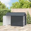 vidaXL Paukščių narvas su saugykla Antracitas 215 x 112 x 141 cm