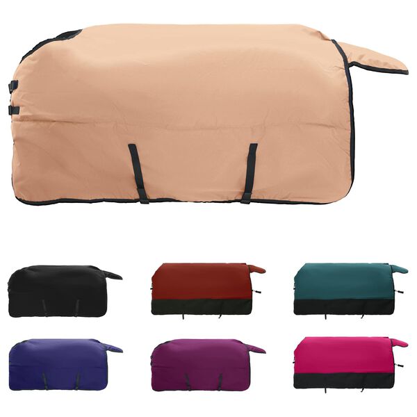 vidaXL Arklių antklodė Kapučino 155 cm Poliesteris