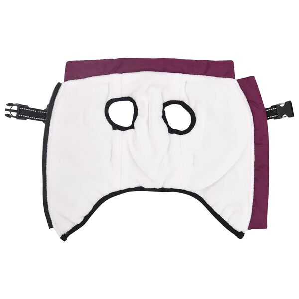 vidaXL &Scaron;uns Kailinis su pavadėliu Violetinė L36 Fleece ir poliesteris