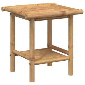 vidaXL Kavos staliukas, 45x45x45cm, bambukas