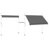 vidaXL Rankiniu būdu ištraukiama markizė, antracito, 300cm
