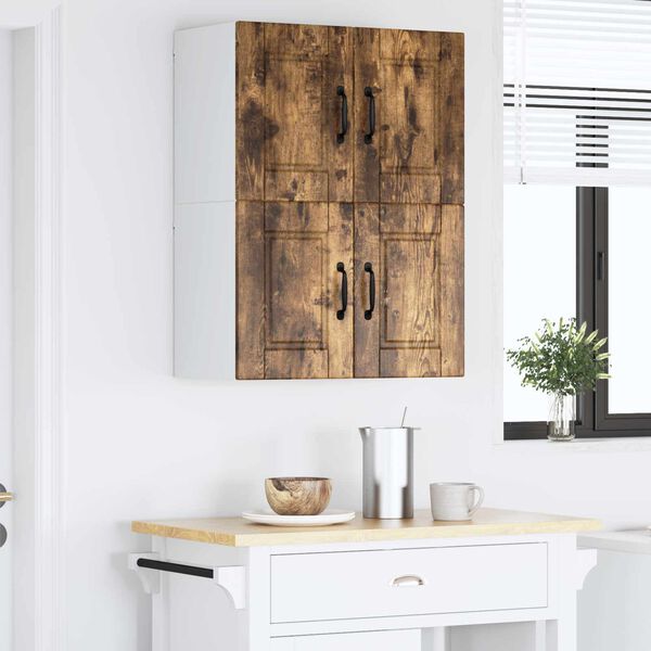 vidaXL Virtuvės spintelė 2 pcs Rūkyta ąžuolas 60 x 31 x 40 cm