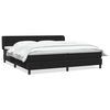vidaXL Box Spring Lova su čiužiniais Juoda 180x210 cm aksomas