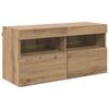 vidaXL TV sieninė spintelė 80 x 30 x 40 cm Amatininkų ąžuolas
