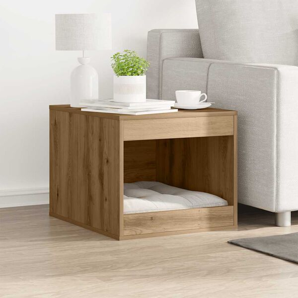 vidaXL Kačių kraiko dėžės spintelė, artisano, 47x59x42cm, mediena