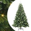 vidaXL Dirbtinė Kalėdų eglutė su 300 LED Žalia 210 cm PE ir PVC
