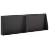 vidaXL Sienelė 2 vnt. 60 x 12 x 50 cm Plienas Juoda