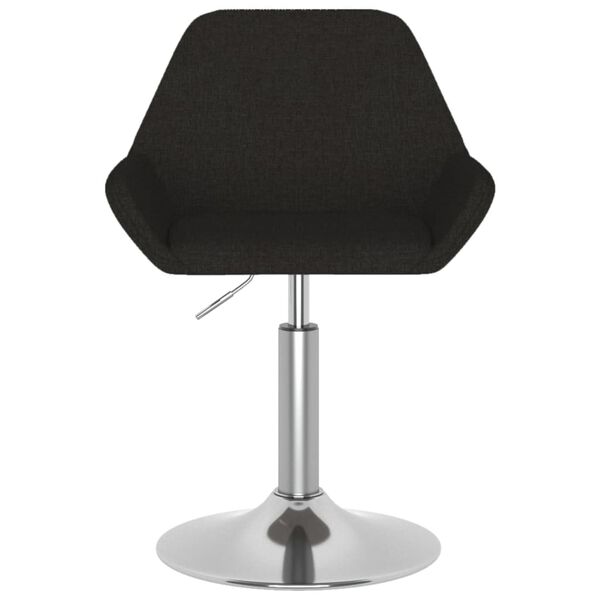 vidaXL Baro taburetė, juodos spalvos, audinys