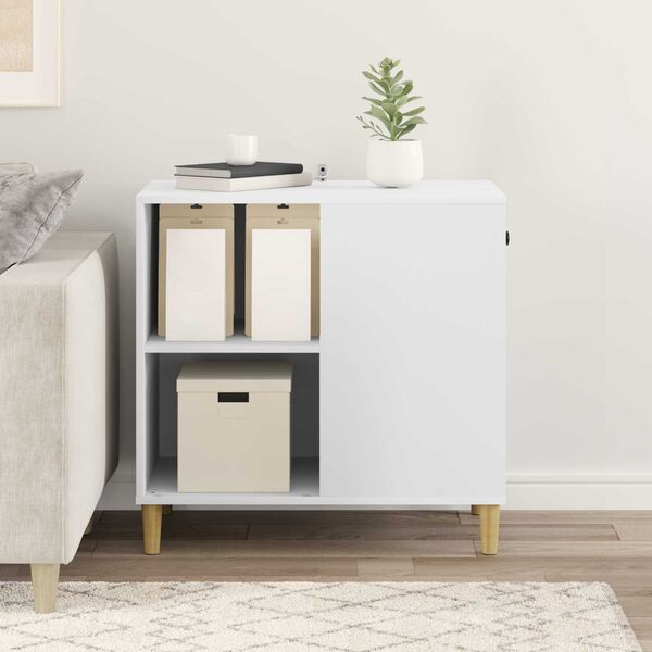 vidaXL Katės namelis Balta 72 x 42.5 x 70 cm Apdirbta mediena