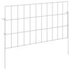 vidaXL Sodo tvora su kuoliukais 48 pcs 55 x 30 cm Mesh Sidabrinė