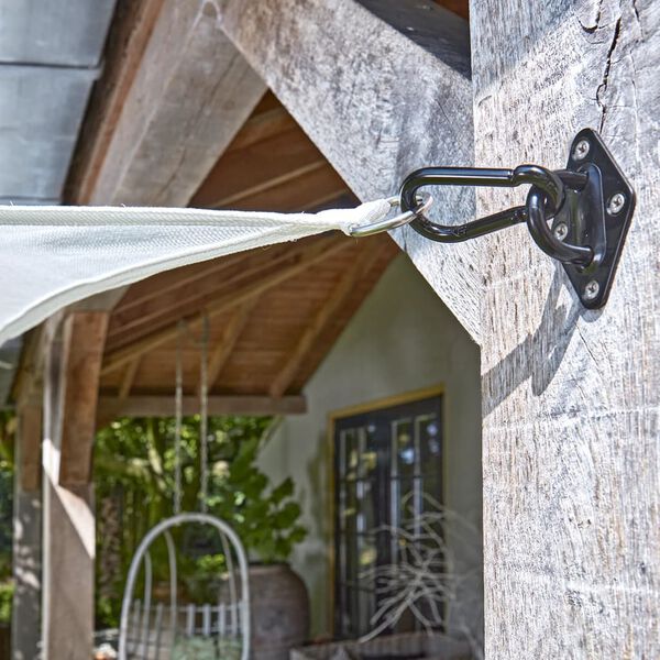 Livin'outdoor Tvirtinimo detalės trikampei uždangai, juodos