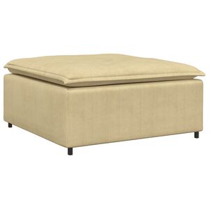 vidaXL Modulinė sofa, pakojų modulis, pilkai žalia, 100x100x48 cm