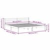 vidaXL Lovos rėmas Ruda 208.6 x 157.6 x 69.4 cm Kietos pu&scaron;ies mediena