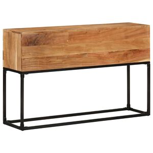 vidaXL Konsolinis staliukas, 120x30x75 cm, akacijos medienos masyvas