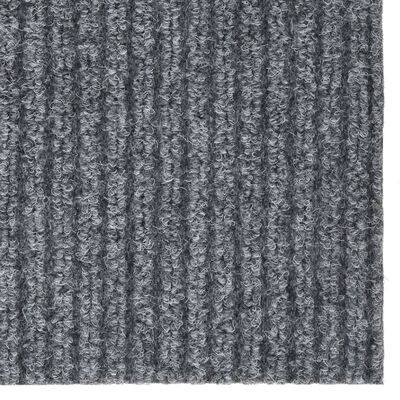 vidaXL Purvą sugeriantis kilimas-takelis, pilkos spalvos, 100x150cm