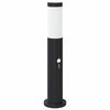 vidaXL Apsauginis stulpelis su jutikliu, 50 cm, nerūdijantis plienas, IP44