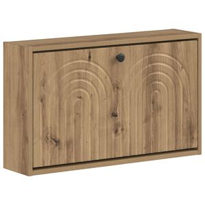 vidaXL Sieninis batų kabinetas ALKMAAR 71 x 17 x 43 cm Artisano ąžuolo