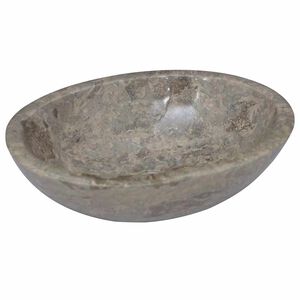 vidaXL Praustuvas, pilkos spalvos, 53x40x15cm, marmuras
