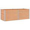 vidaXL Paauk&scaron;tinta sodo lova Ruda 250 x 100 x 91 cm aliuminis
