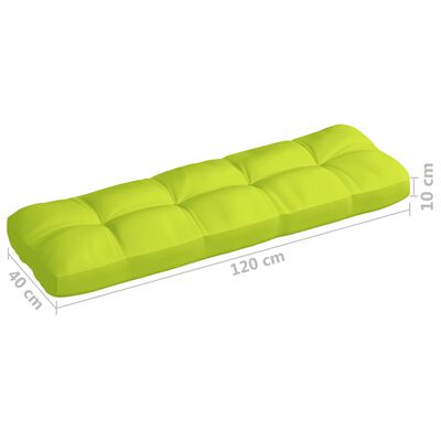 vidaXL Pagalvėlės sofai iš palečių, 7vnt., šviesiai žalios spalvos