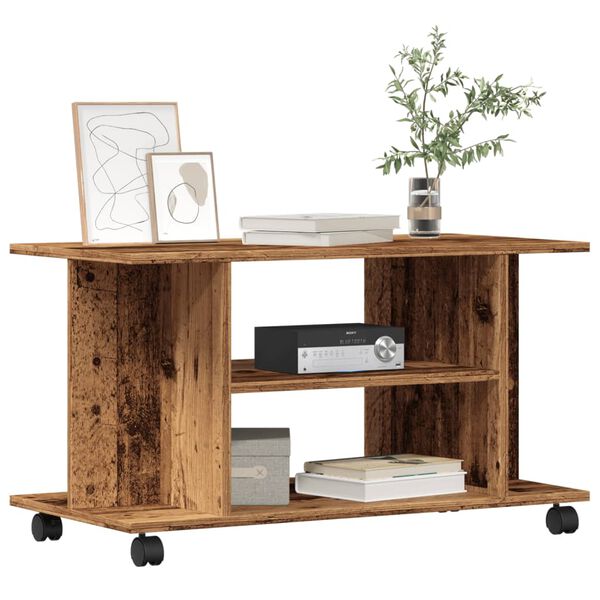vidaXL TV spintelė su ratukais, medienos, 80x40x45 cm, mediena