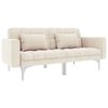 vidaXL Sofa-lova, kreminės spalvos, audinys