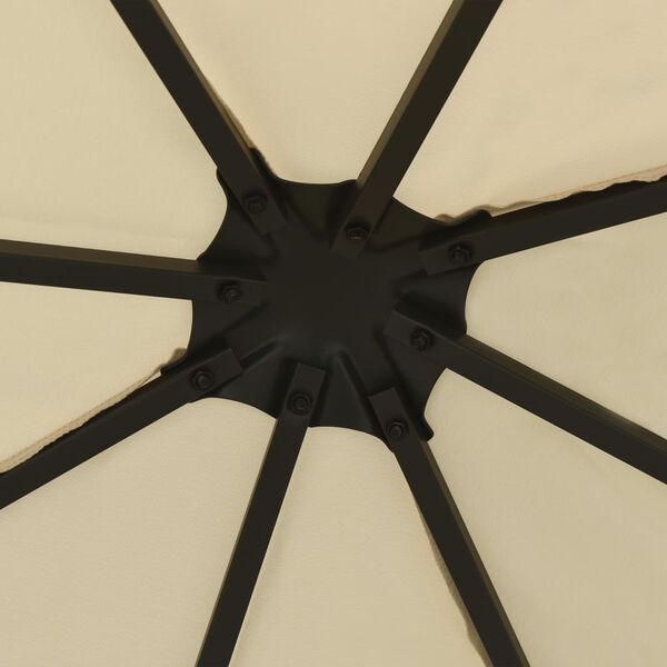 vidaXL Pavėsinė, kreminės spalvos, 3x3m