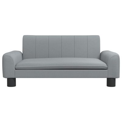 vidaXL Vaikiška sofa, šviesiai pilkos spalvos, 70x45x30cm, audinys