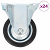 vidaXL Fiksuojami ratukai, 75 mm, 24 vnt.