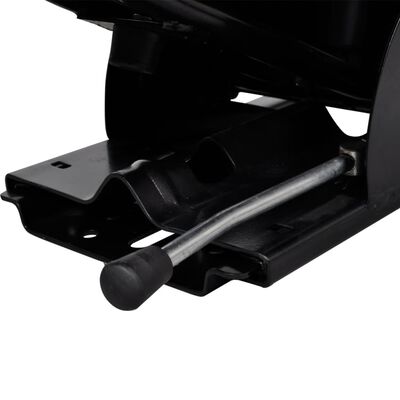 vidaXL Traktoriaus sėdynė su amortizatoriumi, juoda