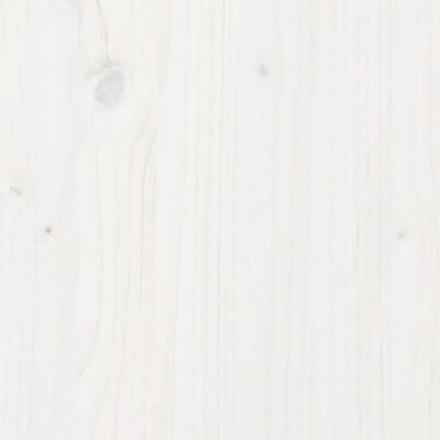 vidaXL Sodinimo stalas su lentynomis, baltas, 82,5x45x86,5cm, pušis