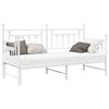 vidaXL Dienos lovos rėmas Balta 80 x 200 cm Plienas