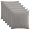 vidaXL Pagalvėlės užvalkalas 6 pcs HEERLEN &Scaron;viesiai pilka 65 x 65 cm