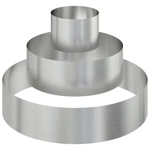 vidaXL Sodo vazonas Sidabro 90 x 90 x 20 cm Cinkuota plienas