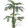 vidaXL Dirbtinis paprastasis cikas su vazonu, žalias, 150 cm