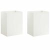 vidaXL Sodo vazonas 2 vnt. Balta 40 x 30 x 50 cm