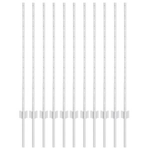 vidaXL Įmontuotas tvoros stulpas 11 vnt. Sidabrinė 140 cm