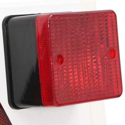 vidaXL Priekabos žibintas, raudonas, 115x7x14cm, klasikinė 12V lemputė