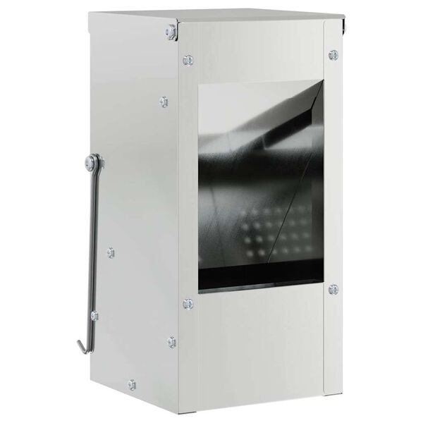 vidaXL Triu&scaron;ių &scaron;ėrimo priemonė Sidabro 12,5 x 12,5 x 25 cm