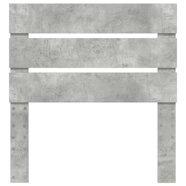 vidaXL Galvūgalis Betono pilka 90 cm Apdirbta mediena