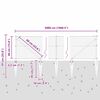 vidaXL Tvorelės stulpas Pilka 50 x 0,4 m (36 mm tinklelis)