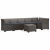 vidaXL 6-vietė Sodo Sofa Su Pagalvėlėmis Rataniniu I&scaron;vaizdu PP
