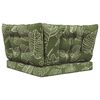 vidaXL Lauko sofa pagalvėlė 3 pcs Lapų dizainas Poliesteris