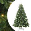 vidaXL Dirbtinė Kalėdų eglutė su 300 LED Žalia 210 cm PE ir PVC