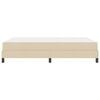 vidaXL Kiemas lova su čiužiniu Kreminė 140 x 190 cm audinys