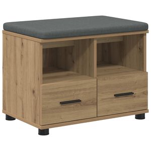 vidaXL Koridoriaus suolas Amatinė Ąžuolas 60 x 38 x 46 cm