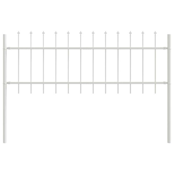 vidaXL Sodo tvora Balta 1.7 x 0.6 m Milteliniu būdu padengtas plienas