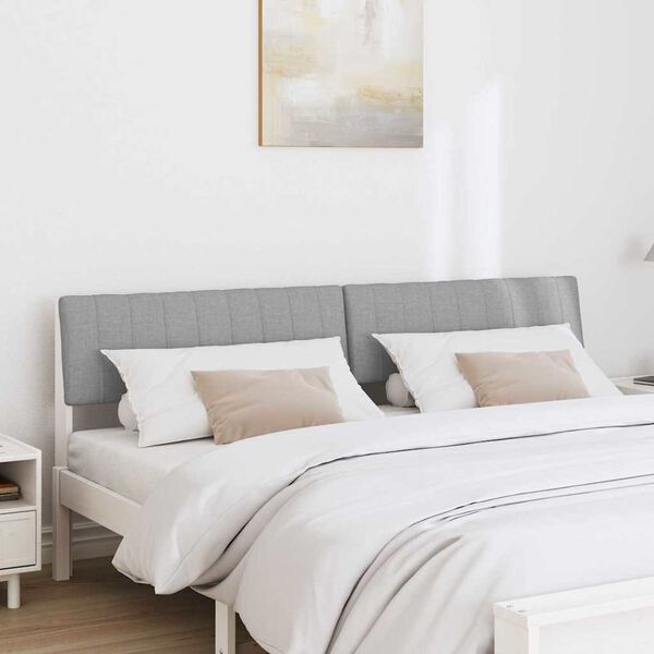 vidaXL Apmu&scaron;ta lovos galvūgalis &Scaron;viesiai pilka 180 cm