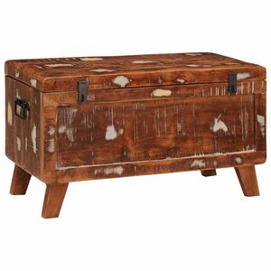 vidaXL Saugojimo dėžė 70 x 35 x 40 cm perdirbtos medienos masyvas